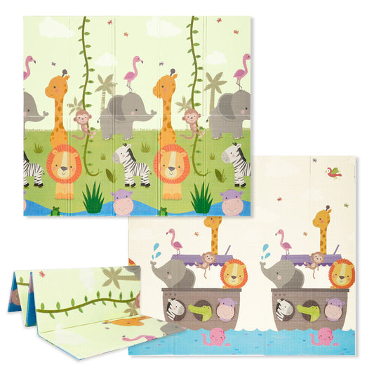 Speelmat Foam Opvouwbaar incl. opbergtas - 180x200x1,5cm - Jungle/Boat