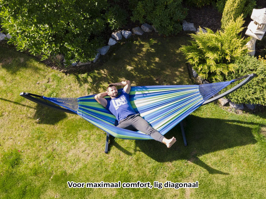 Hangmat met Standaard 2 Persoons | Grande Singa