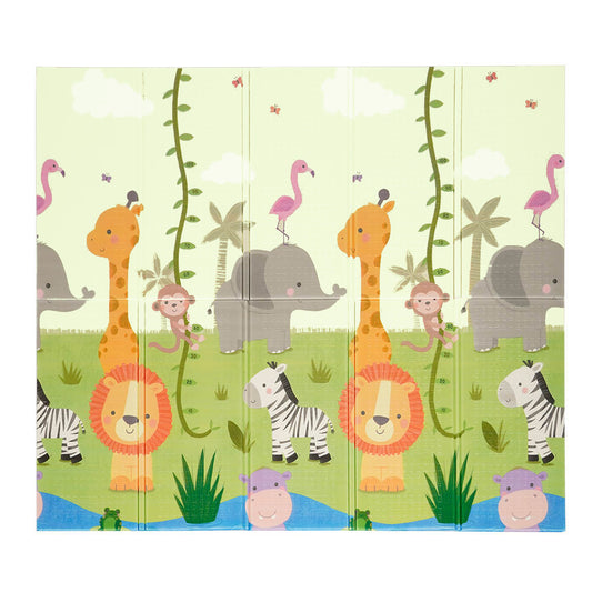 Speelmat Foam Opvouwbaar incl. opbergtas - 180x200x1,5cm - Jungle/Boat
