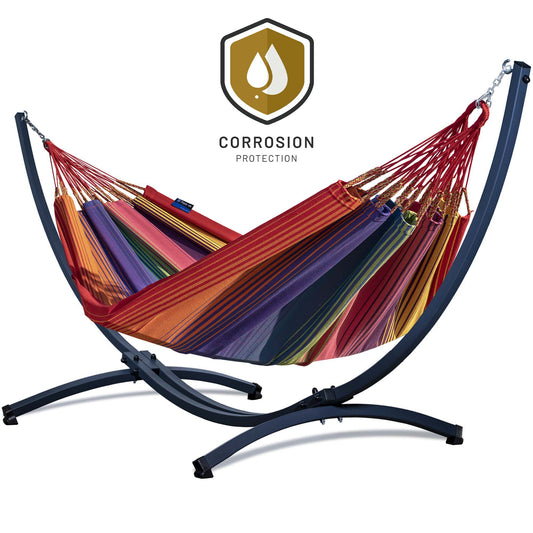 Hangmat met standaard 2 Persoons - WEERBESTENDIG | Grande Premium Arriba
