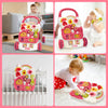 2-in-1 Babywalker – Loopstoel baby en Speelbord voor Eerste Stapjes - Roze