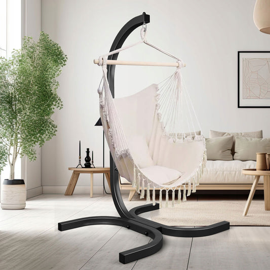 Hangstoel met standaard - Ecru