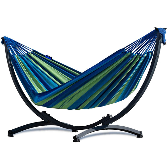 Hangmat met standaard - Compact & Singa - Blauw/Groen