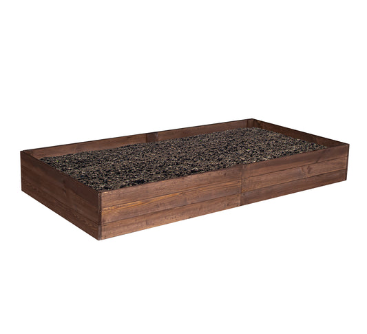 Geïmpregneerde kweekbak planten – Moestuinbak 240x100x27cm INCL. WORTELDOEK - Kweekbakken moestuin – grenenhout