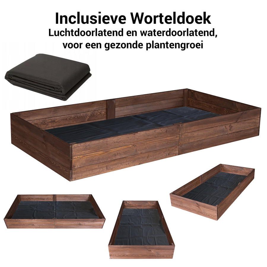 Kweekbak inclusief wortel doek. Luchtdoorlatend, voor een gezonde plantengroei.