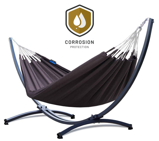 Hangmat met standaard 2 Persoons - WEERBESTENDIG | Grande Premium Medelin