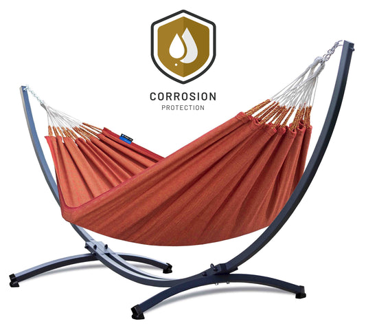 Hangmat met standaard 2 Persoons - WEERBESTENDIG | Grande Premium Medelin