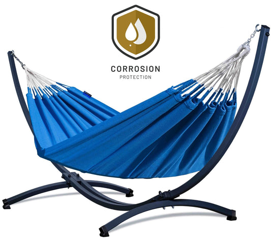 Hangmat met standaard 2 Persoons - WEERBESTENDIG | Grande Premium Medelin