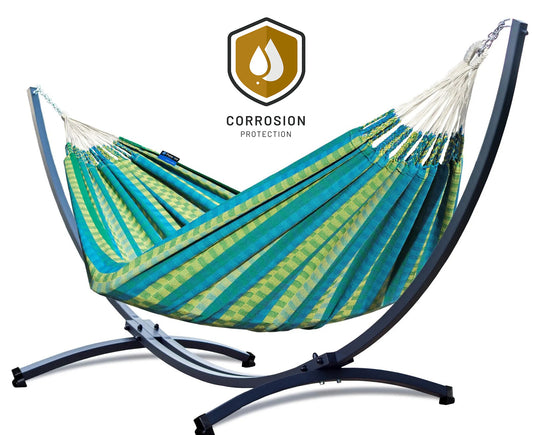 Hangmat met standaard 2 Persoons - WEERBESTENDIG | Grande Premium Morena