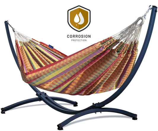 Hangmat met standaard 2 Persoons - WEERBESTENDIG | Grande Premium Morena