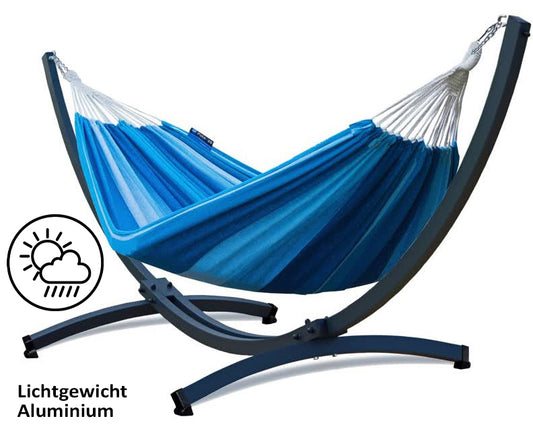 Hangmat met standaard - Prime & Singa - Blauw