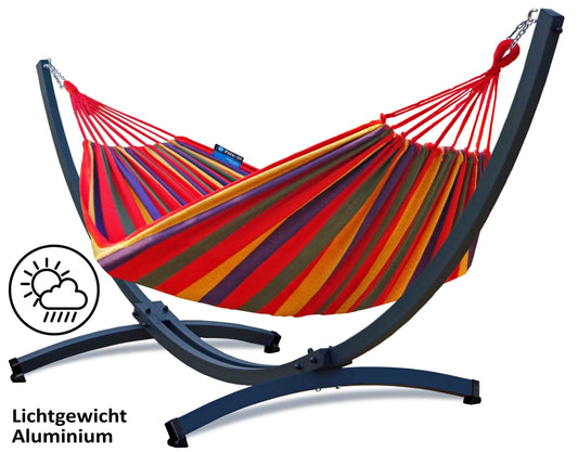 Hangmat met standaard - Prime & Singa - Rood