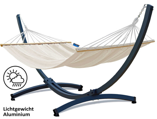 Hangmat met standaard - Prime & Roma - Crème