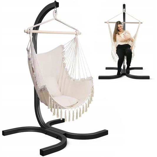 hangstoel met frame - Ecru