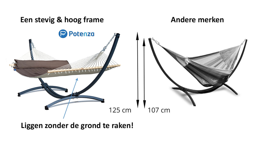 Hangmat met standaard  2 Persoons - WEERBESTENDIG | Grande Premium Barbados