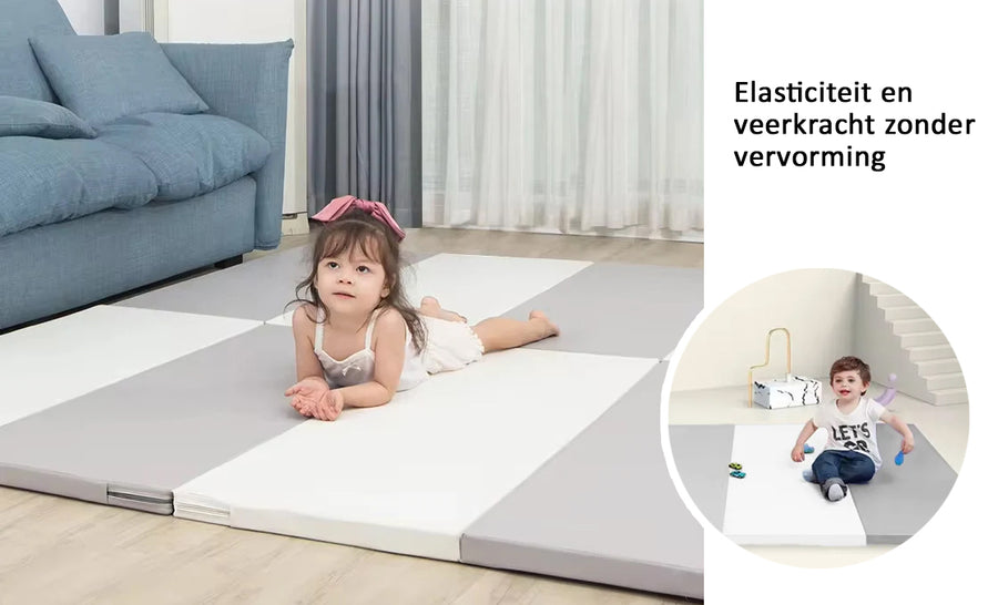 Foammat, speelmat, speelkleed baby, elasticiteit en veerkracht zonder vervorming