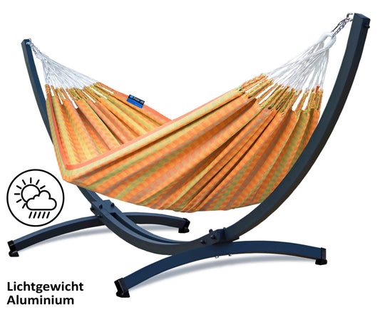Hangmat met standaard - Prime & Morena - Oranje