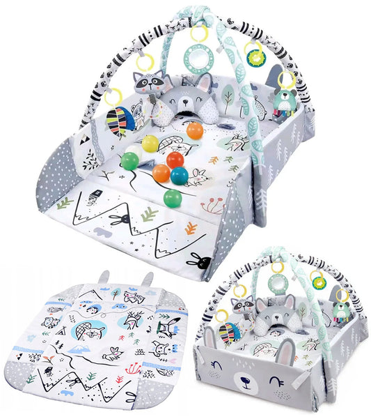 Babygym Speelmat met Boog - 4in1 - Konijn