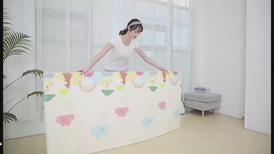 Dubbelzijdig speelkleed voor baby's met Dino en oceaan motief