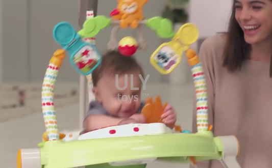 Jumper baby speelgoed - 3in1 Loopwagen - MULTIFUNCTIONELE Spring- en Looptrainer - Baby Jumper - Loopstoeltje Baby - Makkelijk inklapbaar!