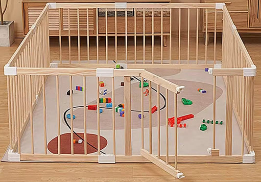 Verstelbare Grondbox Baby 160x180 / 170x170 cm met deurtje