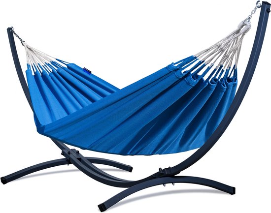 Hangmat met standaard - Grande & Medelin - Blauw