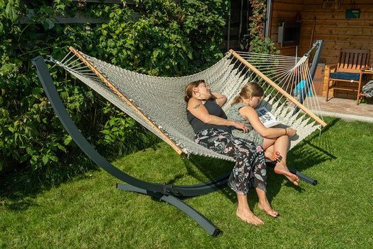 Hangmat met standaard - Grande & Barbados - Crème Hangmatset Potenza®