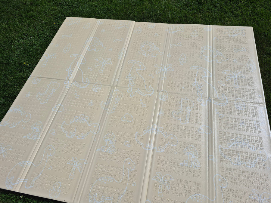 Speelmat Foam Opvouwbaar incl. opbergtas - 180x200x1 cm - Oceaan/Dino