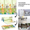 OPVOUWBARE Baby Speelmat - DUBBELZIJDIG Speelkleed incl. opbergtas - 180x200x1cm - Jungle/Boat