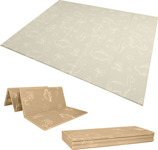 Speelmat Foam Opvouwbaar incl. opbergtas - 180x200x1 cm - ecru/beige