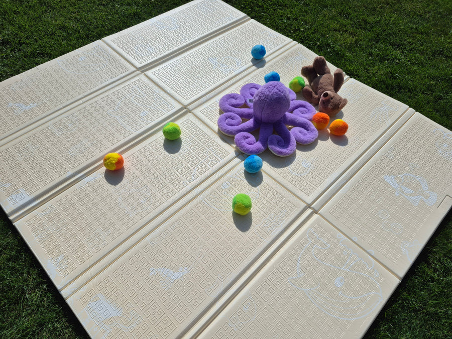 Speelmat Foam Opvouwbaar incl. opbergtas - 180x200x1 cm - Oceaan/Dino