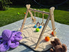 Babygym Hout & dubbelzijdige Speelmat – Incl. 5 speeltjes