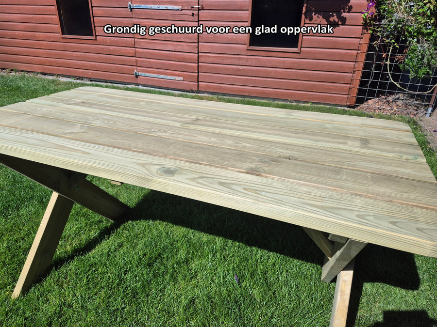 Houten Tuintafel Premium - Geïmpregneerde Tuin tafel 120 cm | Andy