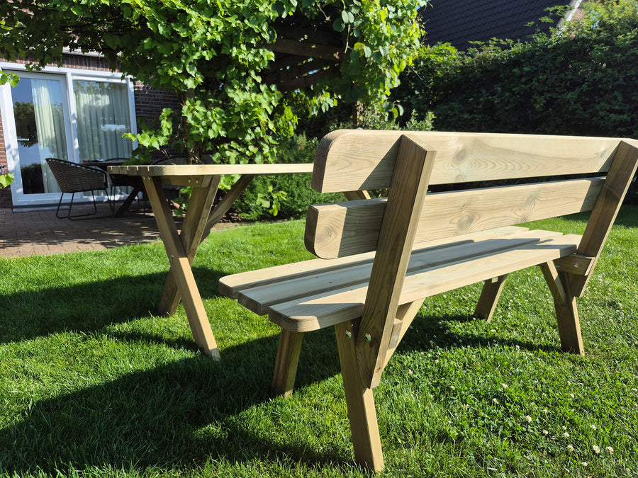 Houten Tuinbank 150 cm – Premium – Geïmpregneerd Hout  | Andy