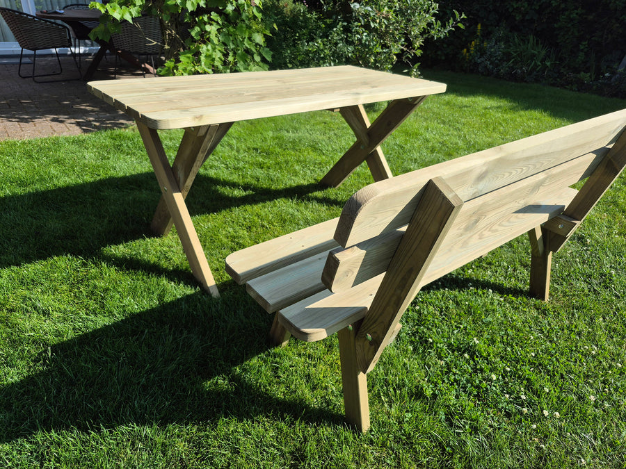 Houten Tuintafel Premium - Geïmpregneerde Tuin tafel 120 cm | Andy