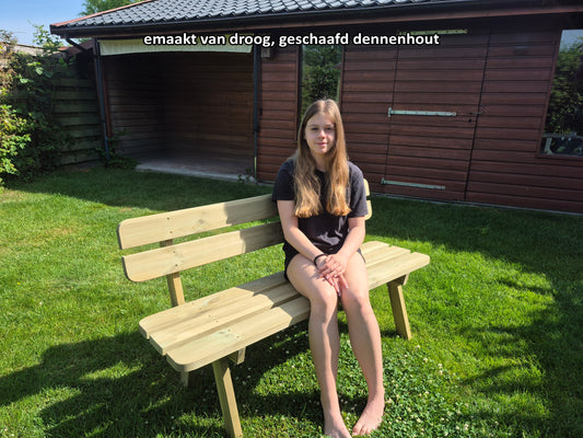 Houten Tuinbank 150 cm – Premium – Geïmpregneerd Hout  | Andy