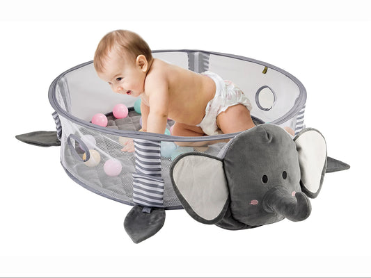 Babygym Speelmat met Boog - 3 in 1 - Olifant