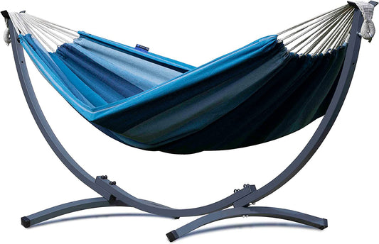 Hangmat met standaard  - Compact & Singa - Blauw