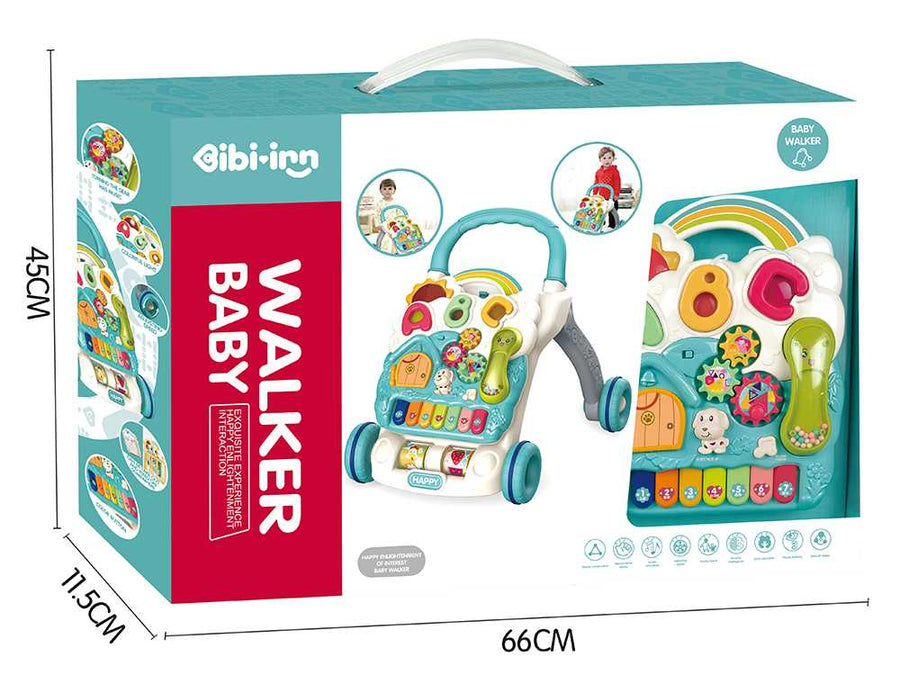 Babywalker met LICHT & MUZIEK - Loopwagen Baby met AFNEEMBAAR Speelbord