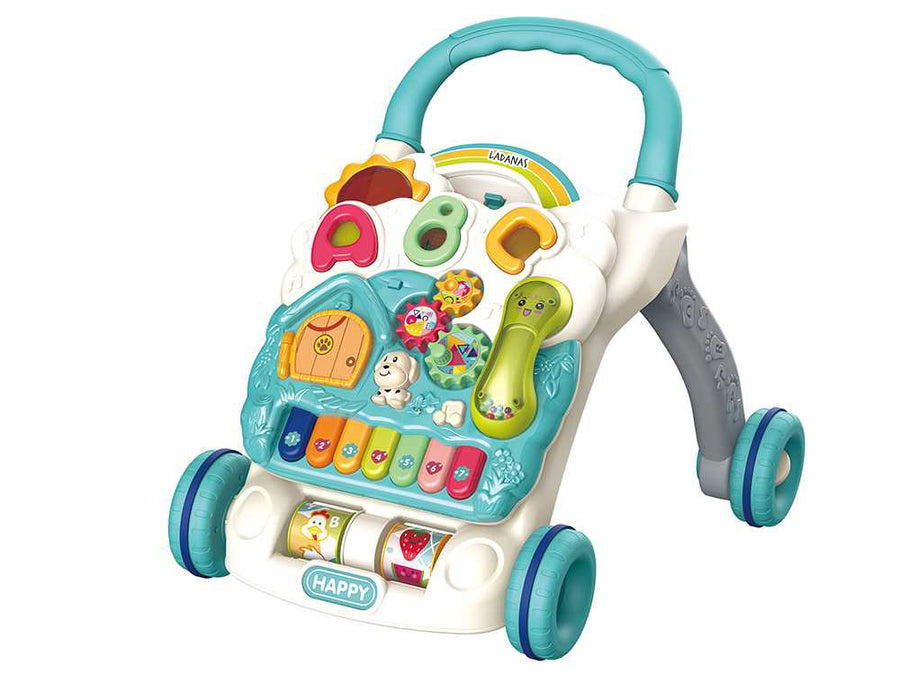 Babywalker met LICHT & MUZIEK - Loopwagen Baby met AFNEEMBAAR Speelbord