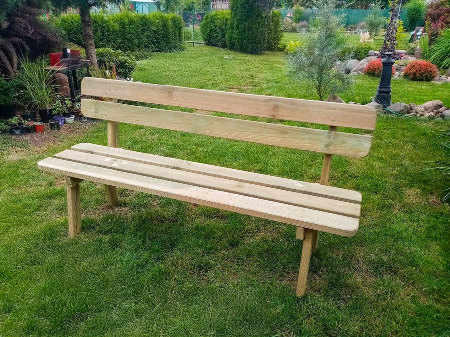 Houten Tuinbank 150 cm – Premium – Geïmpregneerd Hout  | Andy