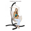 hangstoel met frame - Ecru