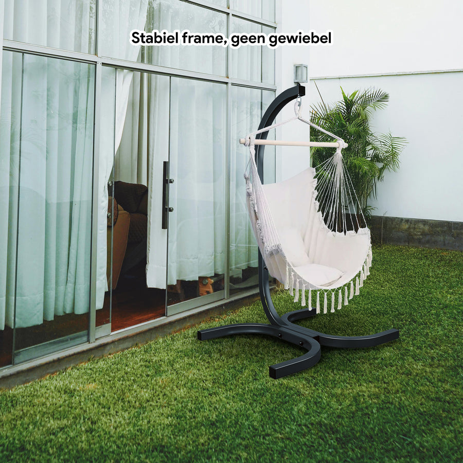 hangstoel met frame - Ecru