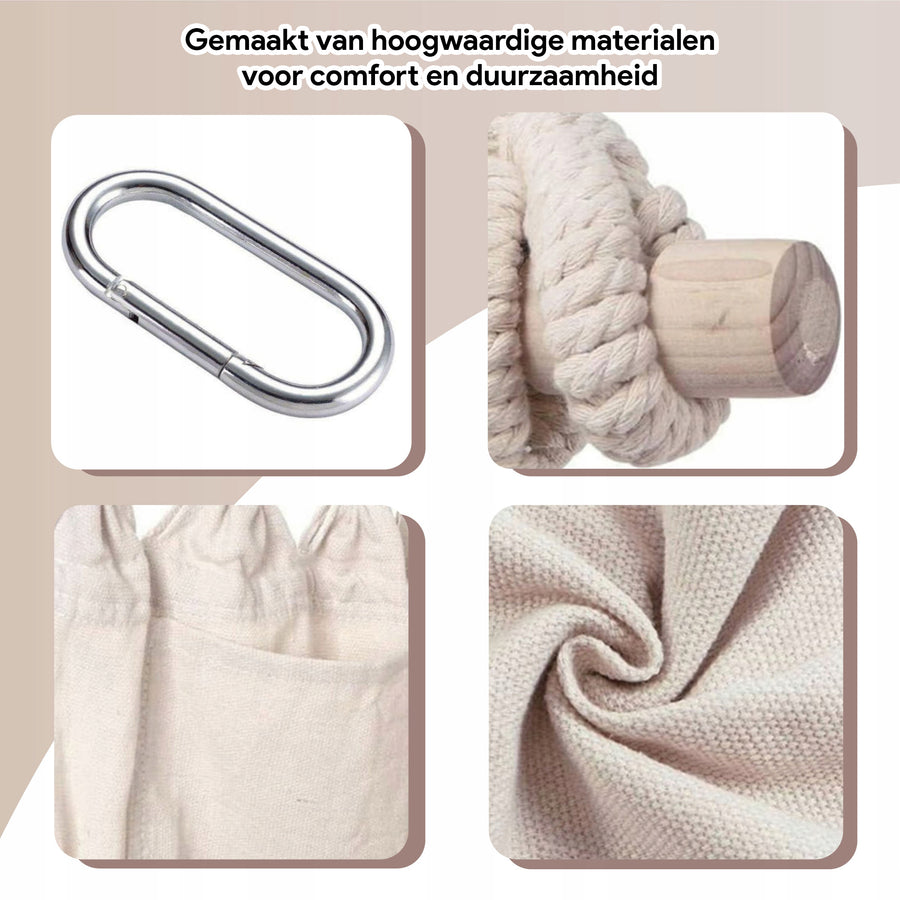 hangstoel met frame - Ecru