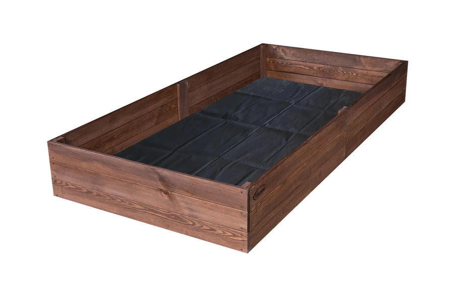 Geïmpregneerde kweekbak planten – Moestuinbak 200x80x27cm INCL. WORTELDOEK - Kweekbakken moestuin – grenenhout