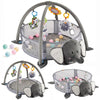 Babygym Speelmat met Boog - 3 in 1 - Olifant