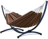 Hangmat met Standaard 2 Persoons – Robuuste Constructie – Bruin