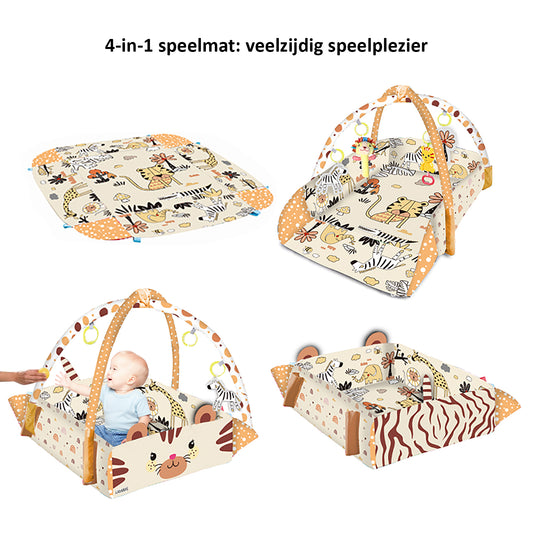 Babygym Speelmat met Boog - 5 in 1 -Tijger