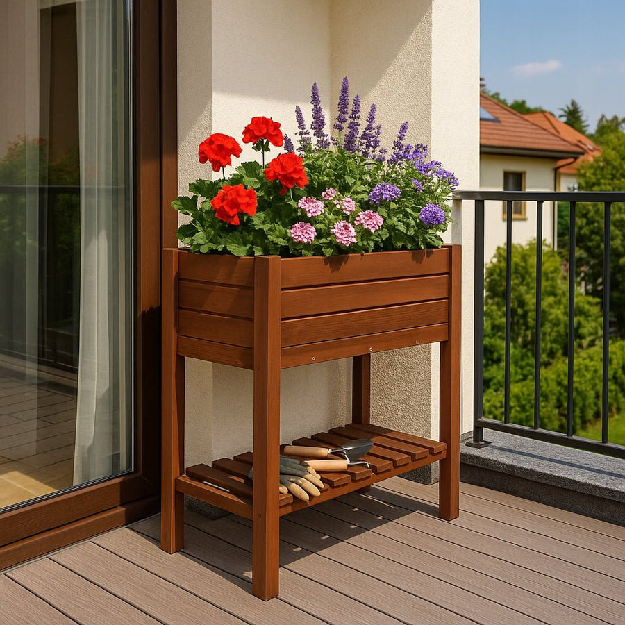 Kweektafel Groot - 122x54x79cm - Geïmpregneerd - Bruin