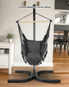 hangstoel met frame |Zwart